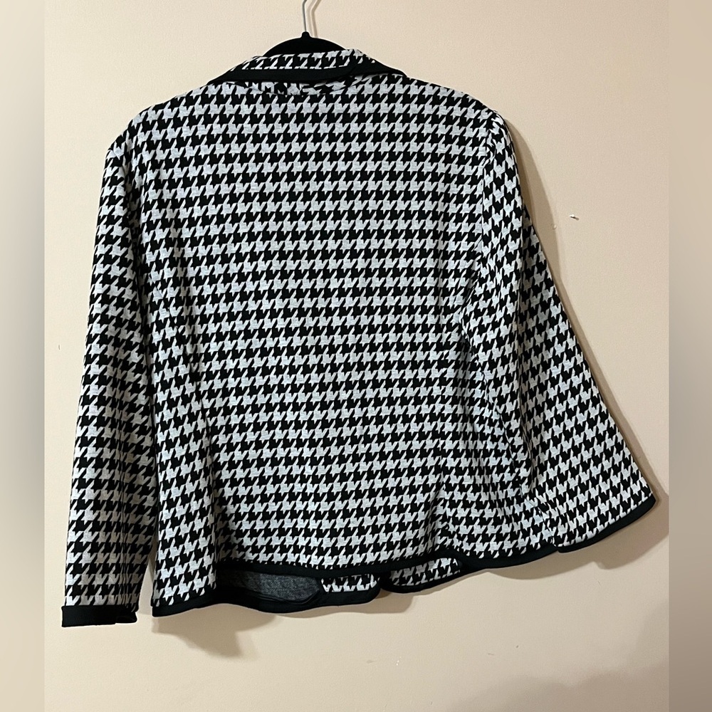 Sandro Black and White Houndstooth Blazer Size XL - Picture 7 of 7